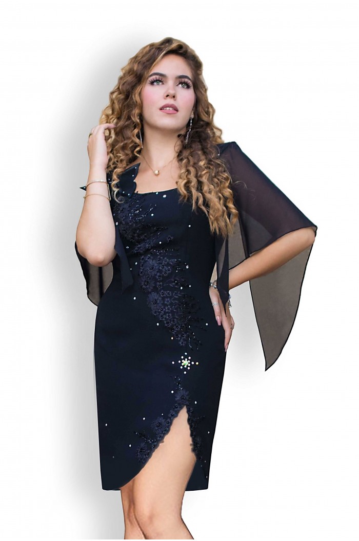Rochie Neagra de Seara Marimi Mari xxl Versatila