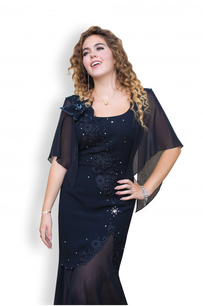 Rochie Neagra de Seara Marimi Mari xxl Versatila