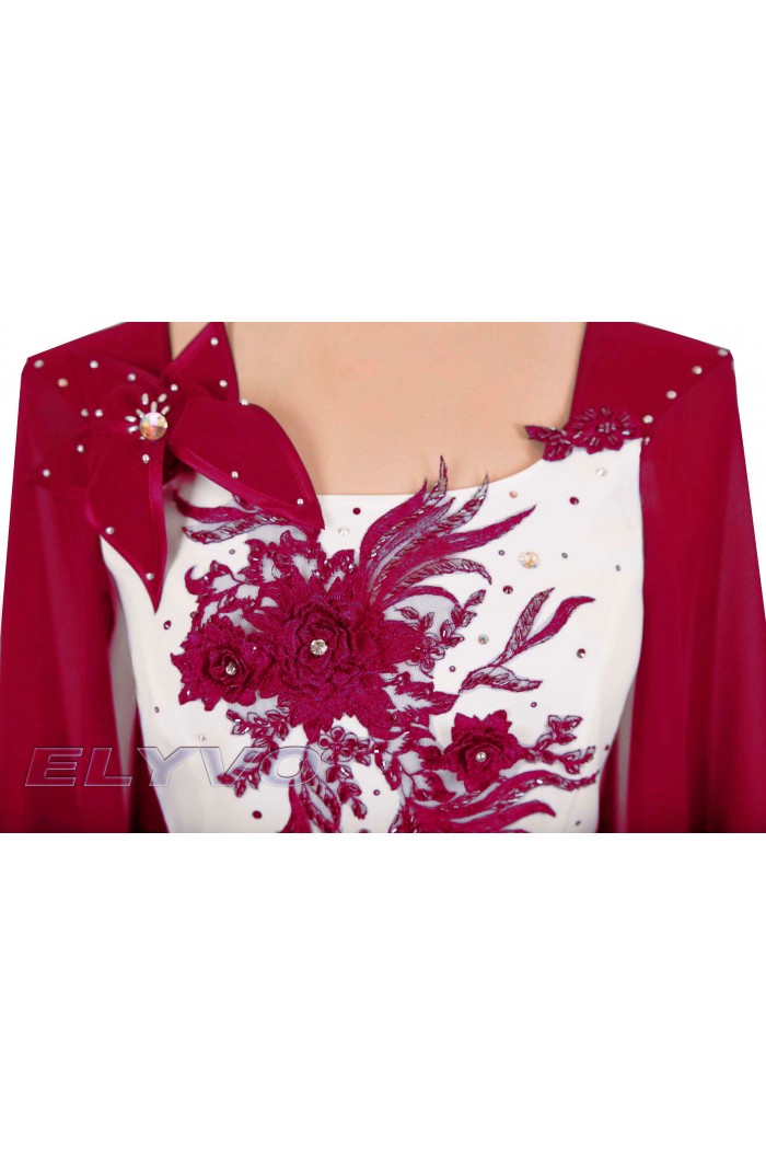 Rochie Midi de Seara Rosie. Costum de Ocazie Dama Marimi Mari xxl