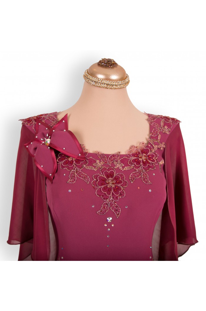Rochie de Soacra Plamanie Eleganta Lunga pentru Marimi Mari xxl