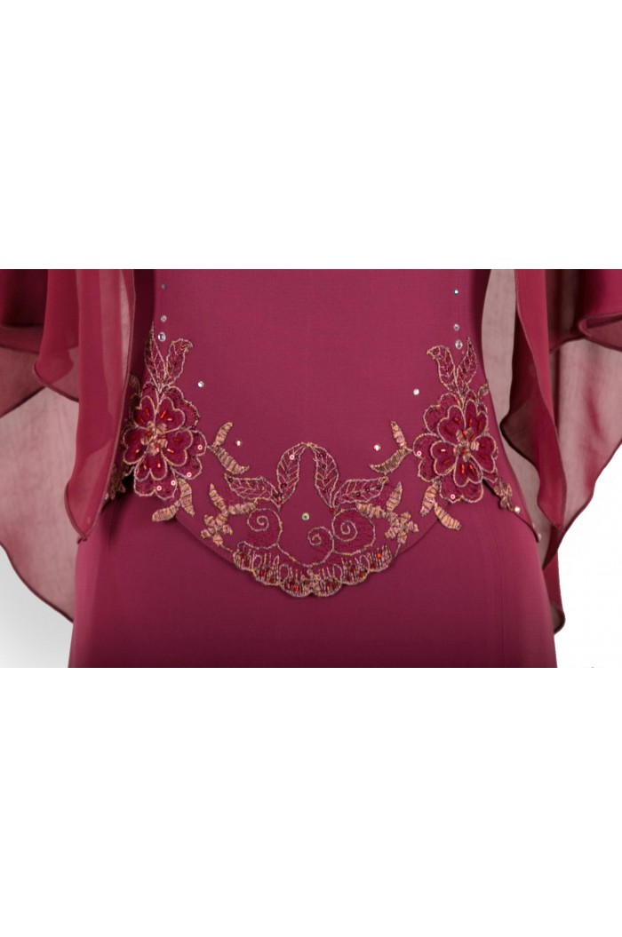 Rochie de Soacra Plamanie Eleganta Lunga pentru Marimi Mari xxl