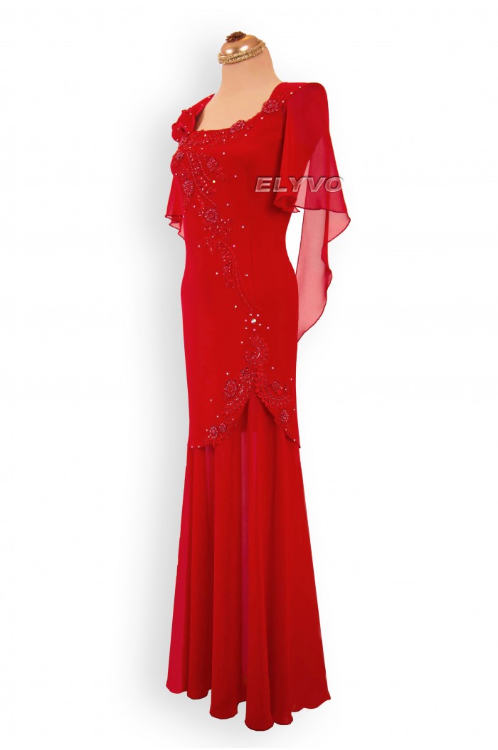 Rochie de Nasa Rosie Versatila Lunga XXL  pentru Ocazii si Nunti