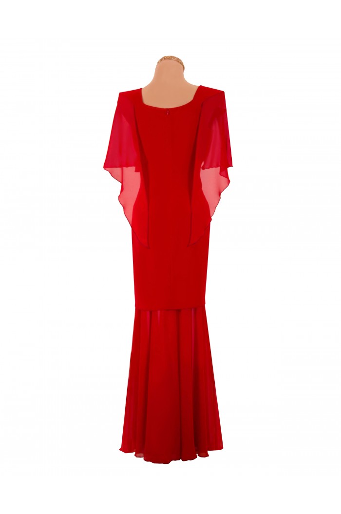 Rochie de Nasa Rosie Versatila Lunga XXL  pentru Ocazii si Nunti