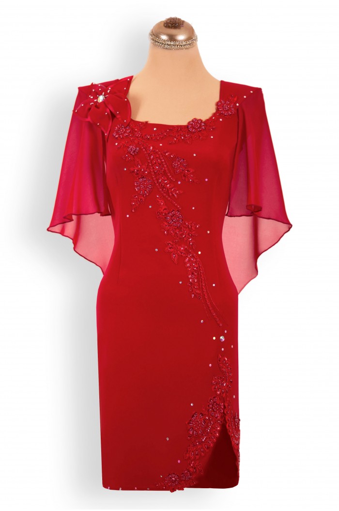 Rochie de Nasa Rosie Versatila Lunga XXL  pentru Ocazii si Nunti