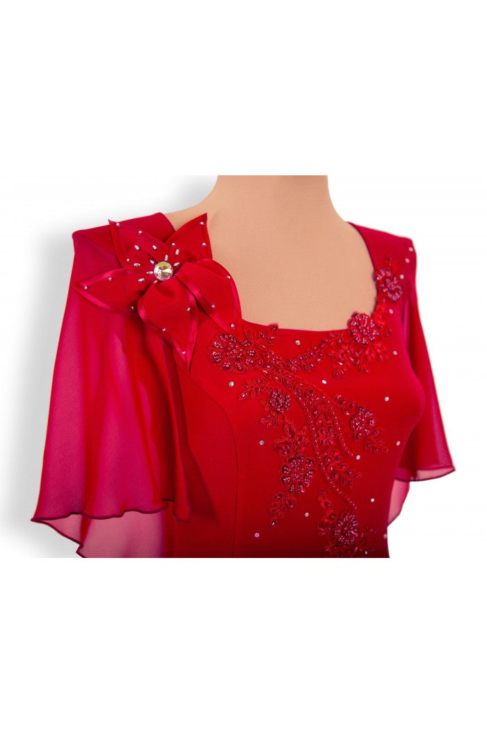 Rochie de Nasa Rosie Versatila Lunga XXL  pentru Ocazii si Nunti