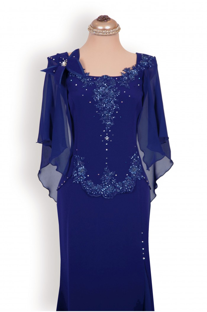 Rochie de Seara Bleumarin in 2 Piese pentru orice Marime si Ocazie