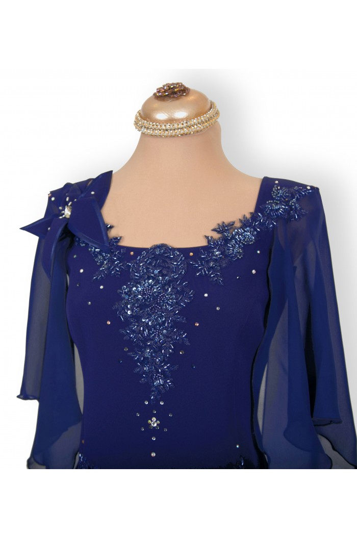 Rochie de Seara Bleumarin in 2 Piese pentru orice Marime si Ocazie