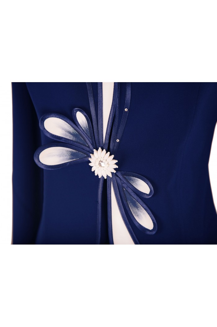 Costum Elegant Bleumarin de Dama pentru Seara Ocazie Nunta